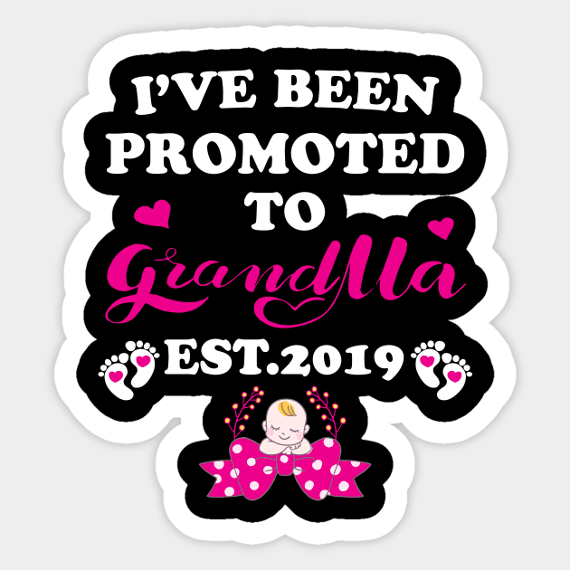 I have been promoted to Grandma Sticker by Work Memes